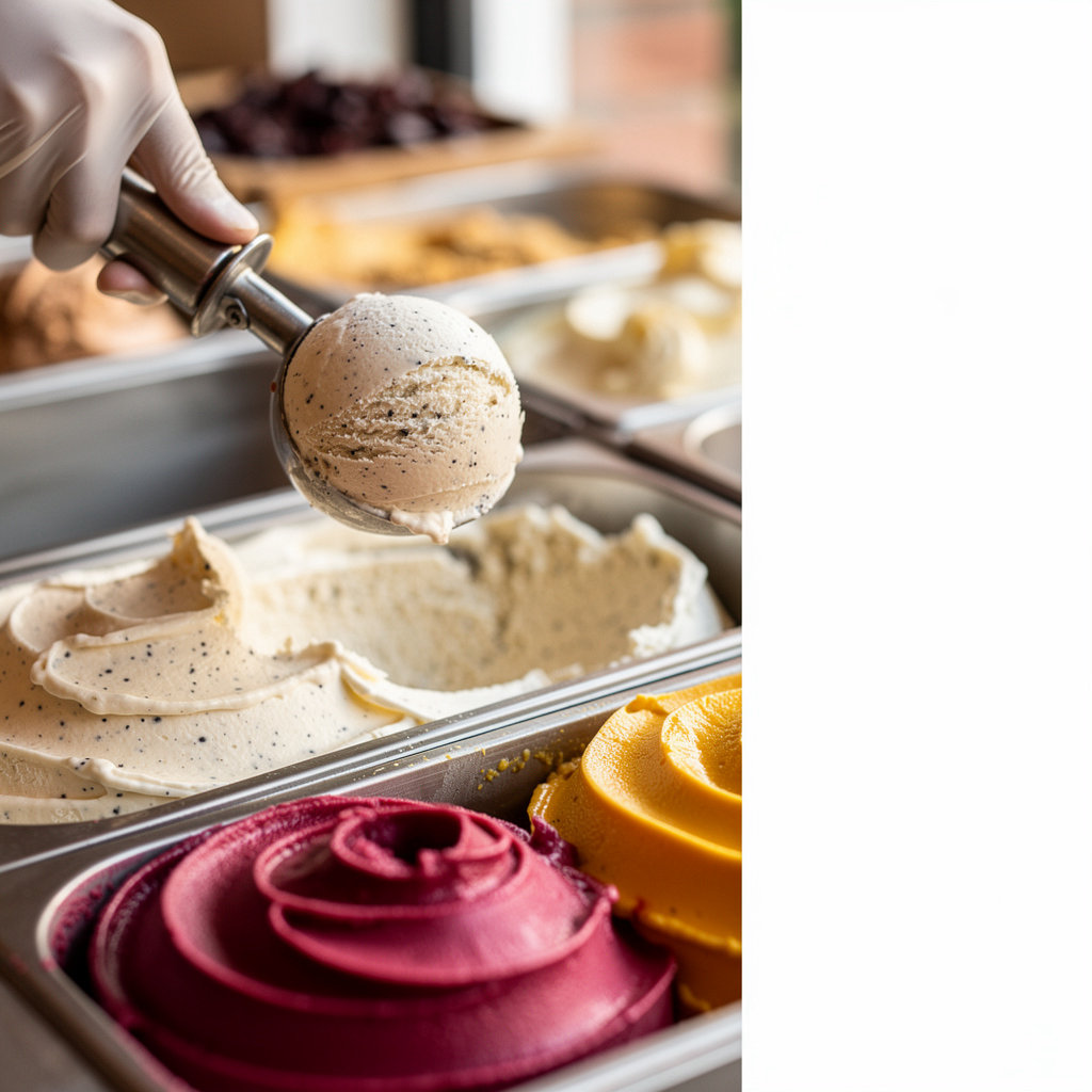 Haas's Fine Ice Cream - Proudly Serving McConnell's premium Turkish Coffee and Sea Salt Cream & Cookies flavors